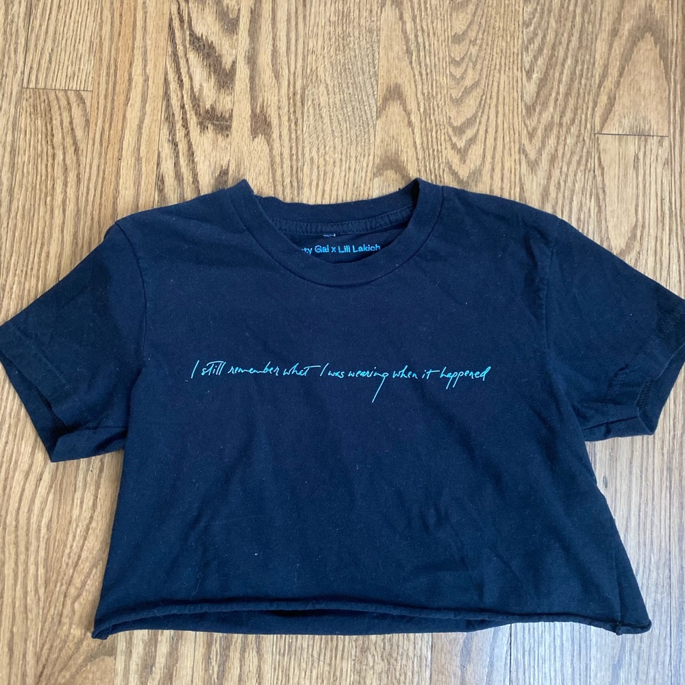 Nasty Gal crop tee